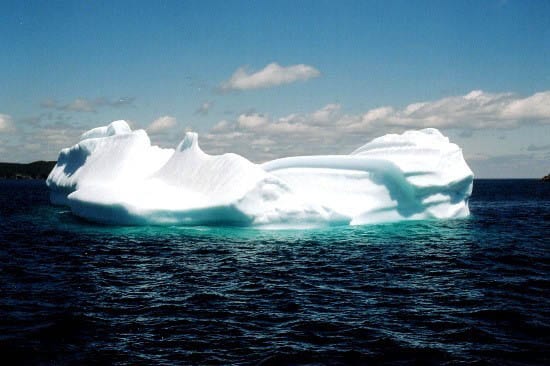 Old pictures Gustave scanned 004 "One of the icebergs we spotted from a boat trip to Witless Bay"