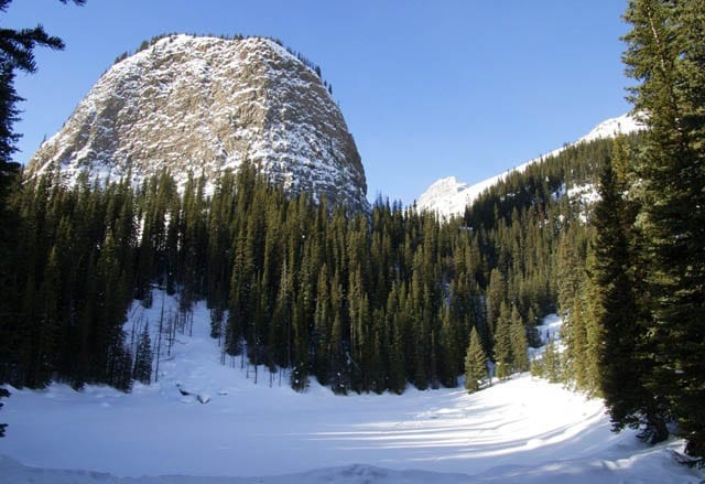 Snowshoeing to Lake Agnes Teahouse Above Lake Louise Lake Louise ice sculpture and Lake Agnes 111 Snowshoeing to Lake Agnes Teahouse Above Lake Louise