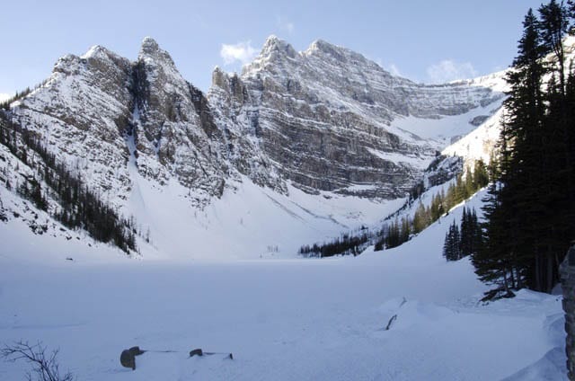 Snowshoeing to Lake Agnes Teahouse Above Lake Louise Lake Louise ice sculpture and Lake Agnes 136 Snowshoeing to Lake Agnes Teahouse Above Lake Louise