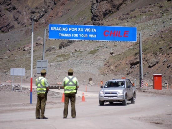 "The Chile-Argentina border"