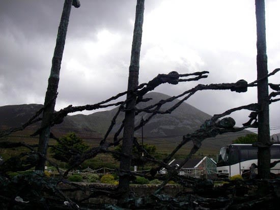 Connemara and the Burren 139 "View of Croagh Patrick from the National Famine Mounment"