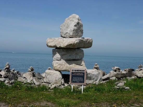 Pelee Island 093 "Stoneman - A Stone Testament to Island Perseverance"