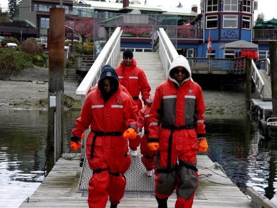 Sewalls seafari 011 "Decked out in survival suits"