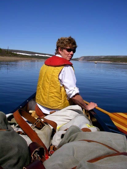 "Me canoeing - on a hot summer day"