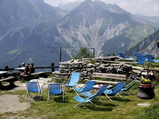 Summer 2011 262 "A stop at Rifugio Bertone for refreshments and a view"
