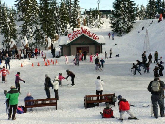 Lighthouse Park + Grouse snowshoe 325 "Skating rink at the top of Grouse Mountain"