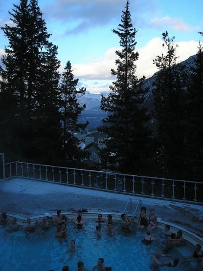 "The hot springs in Banff"