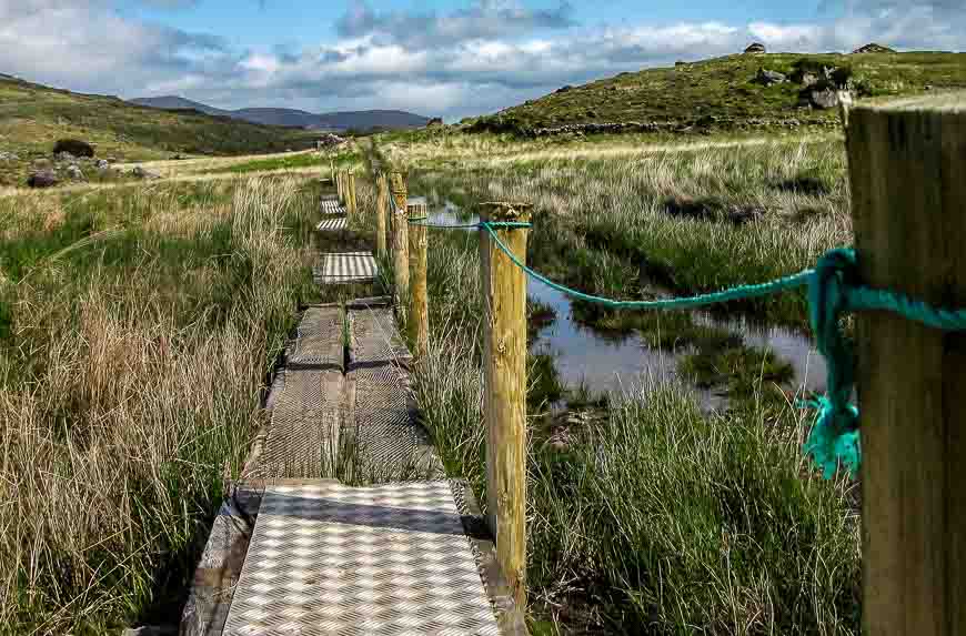 Keeping feet dry with these boardwalks