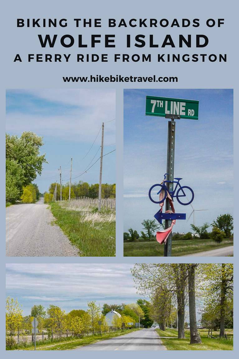 Biking Wolfe Island - an easy ferry ride from Kingston