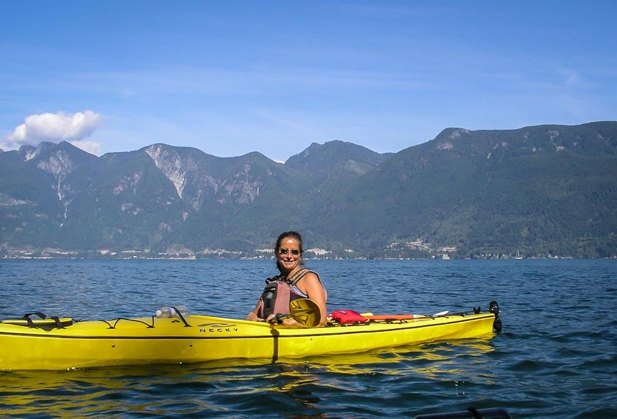 Places to sea kayak within 90 minutes of Vancouver include Bowen Island