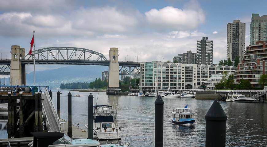 Checking out the Aquabus from Granville Island