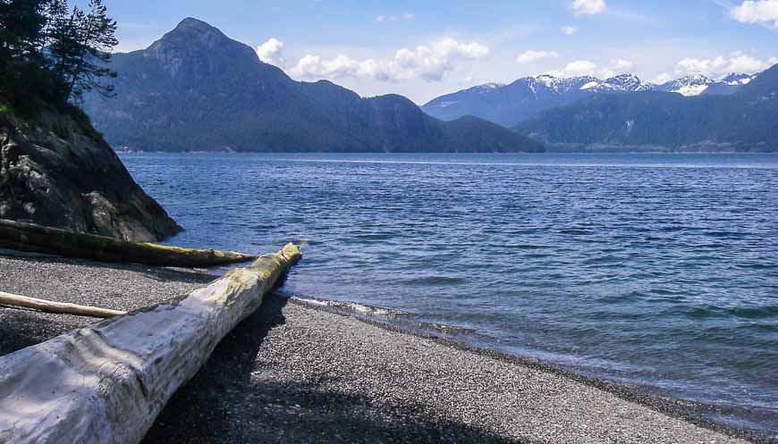 On the Sea to Sky Highway stop at Porteau Cove for the view