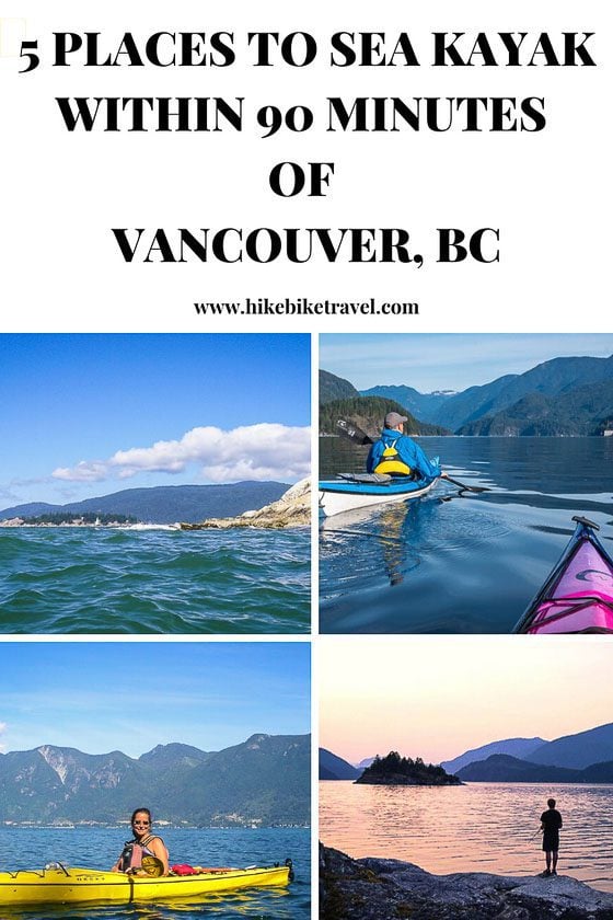 5 places to sea kayak within 90 minutes of Vancouver