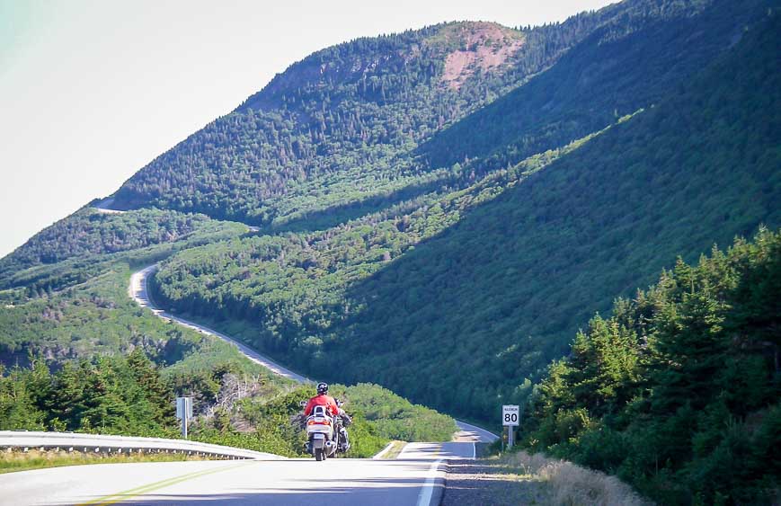 The easy hills through the Cape Breton Highlands National Park