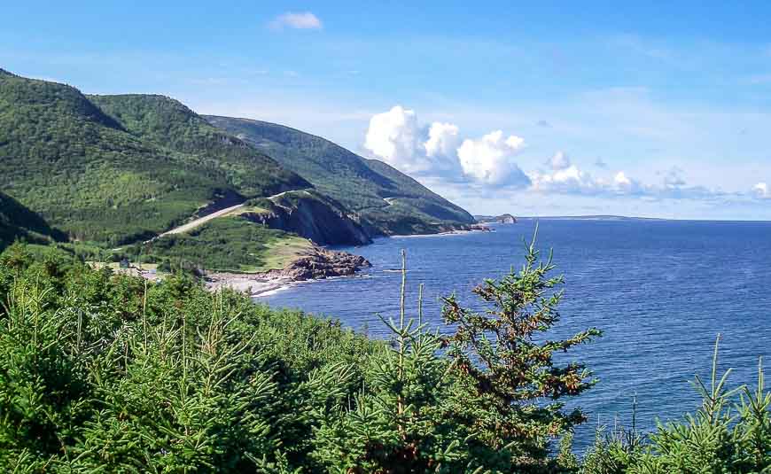 Cabot Trail looking towards Cheticamp