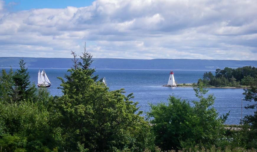 Looking out to the water in Baddeck