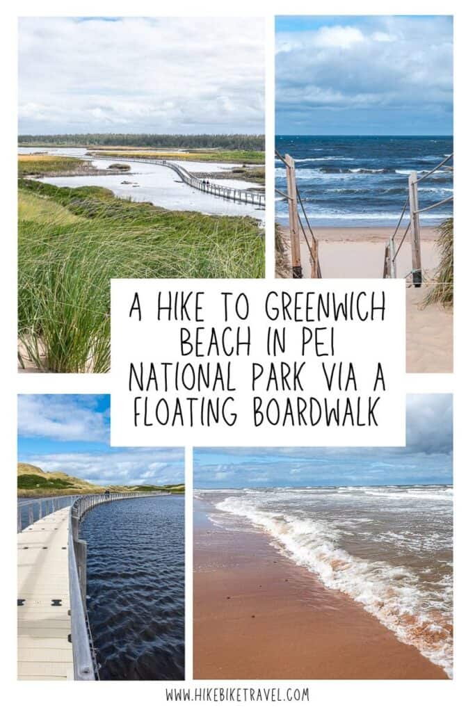 A hike to Greenwich Beach in PEI National Park via a floating boardwalk