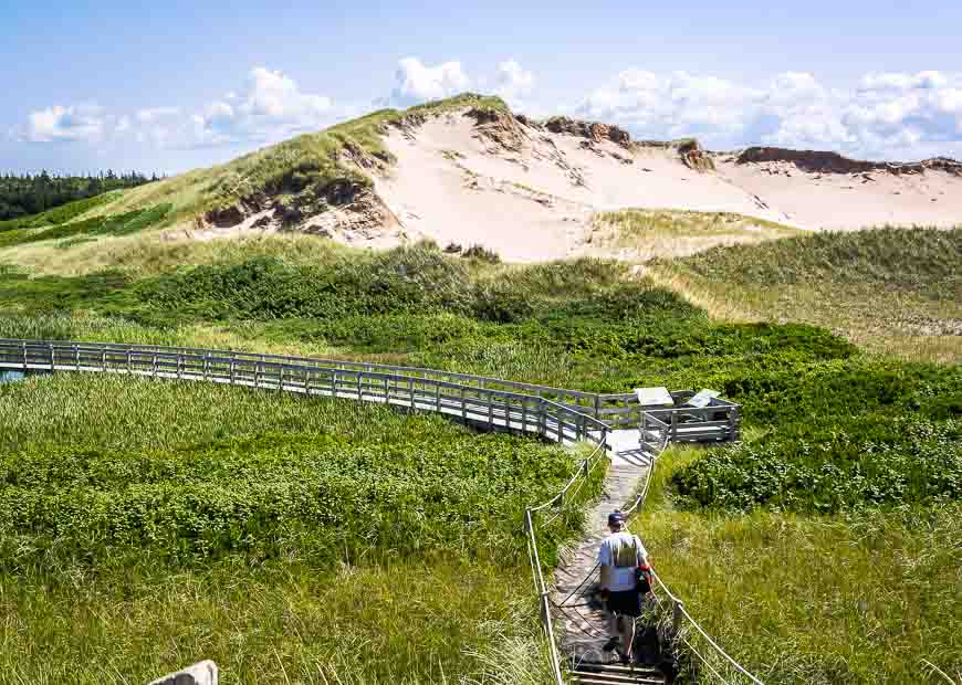 Parabolic sand dunes