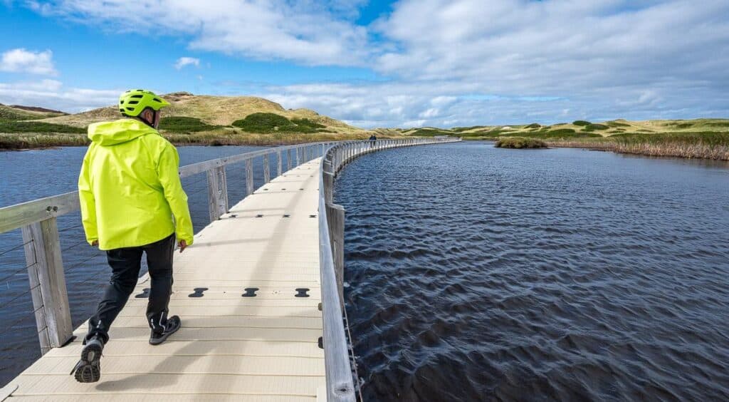 The floating boardwalk to Greenwich Beach is one of the not to be missed PEI experiences