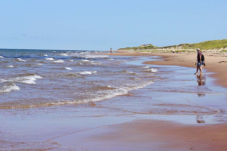 Beautiful beaches in the Greenwich section of Prince Edward Island National Park – accessible via the Greenwich Dunes Trail