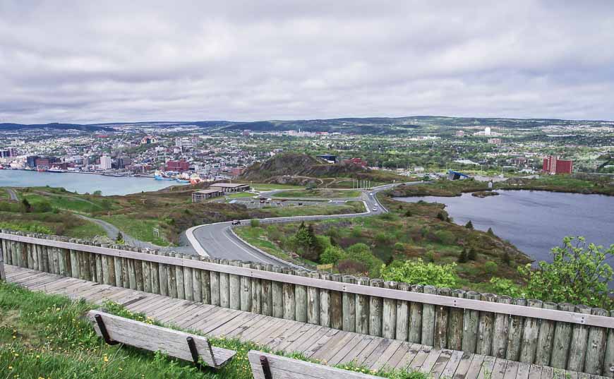 The view of St. John's downtown from Signal Hill