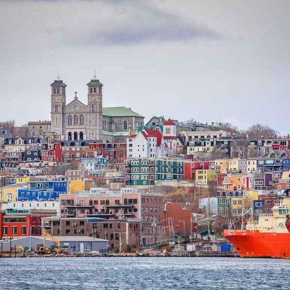 The colours of St. Johns Newfoundland