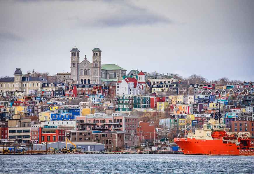 The colours of St. Johns Newfoundland