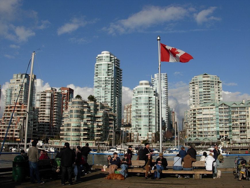 The view from Granville Island