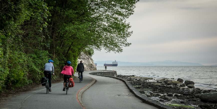 The Stanley Park Seawall in Vancouver