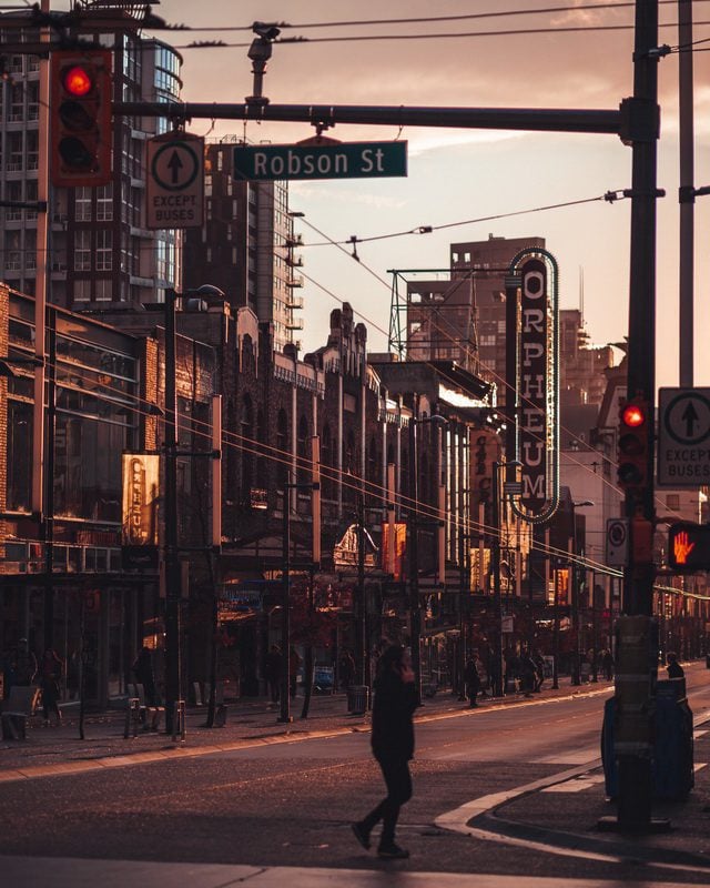 Robson Street in Vancouver