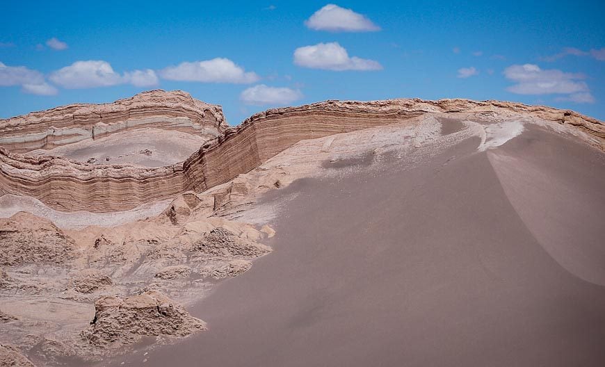 Giant sand dunes and interesting rock formations