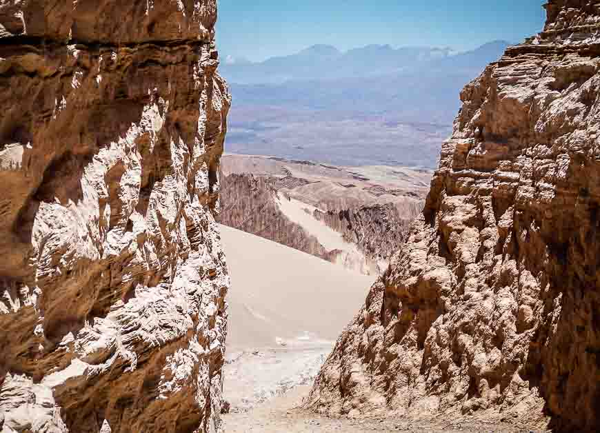 Vistas from the dunes to the mountains