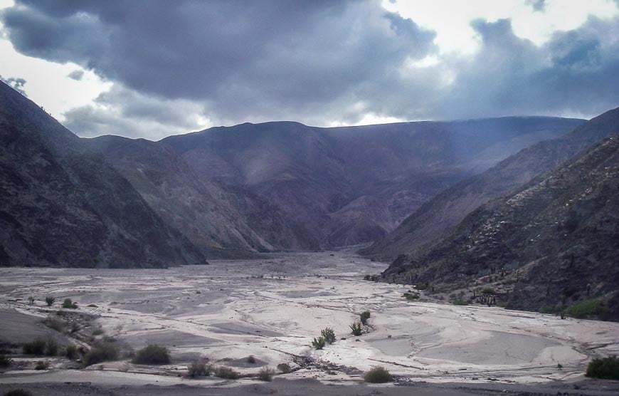 Huge flood plain