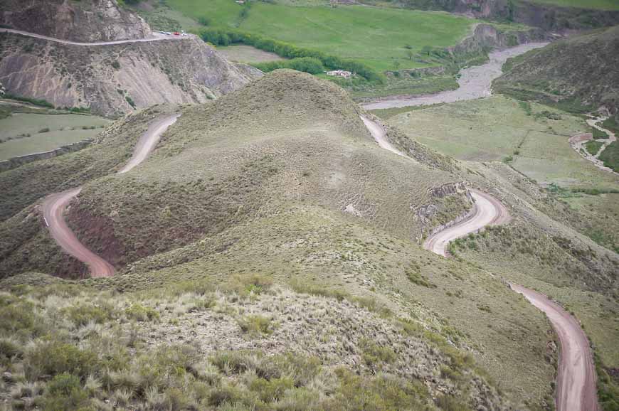 The crazy road on the Salta Tucuman drive after you leave Salta