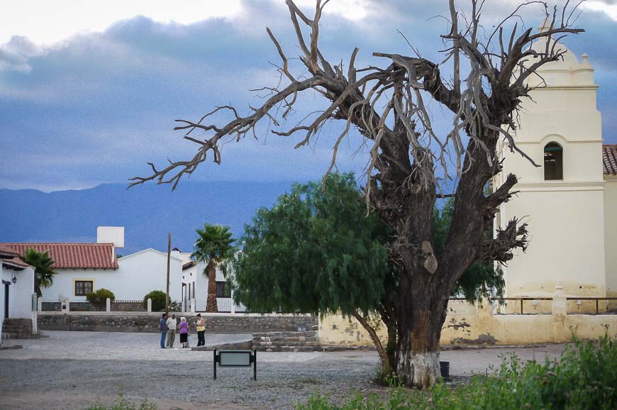 The church and square - directly across from the Hacienda de Molinos