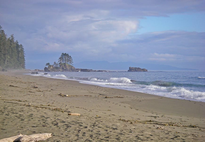 One of the beautiful beaches on the West Coast Trail
