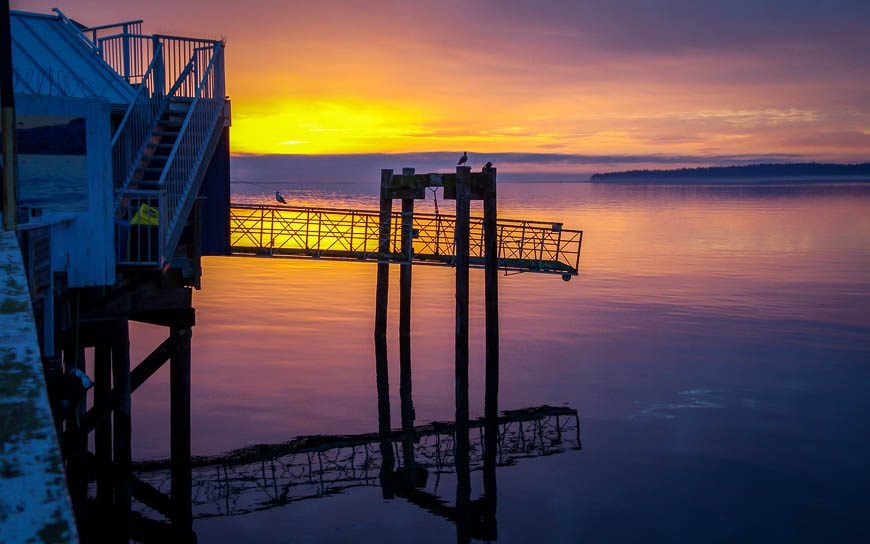 The Sidney pier at sunrise