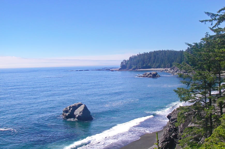 A view from the West Coast Trail on Vancouver Island