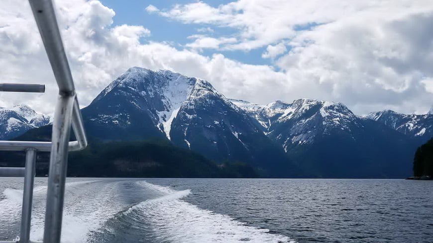 The boat ride up the inlet is a stunning one