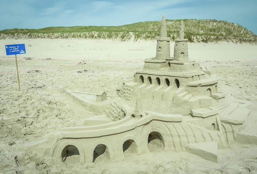 The world's largest sand castle competition is on the islands