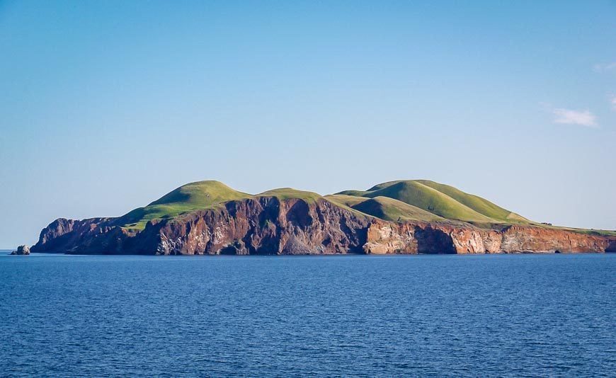 First view of the islands from the ferry that runs to PEI