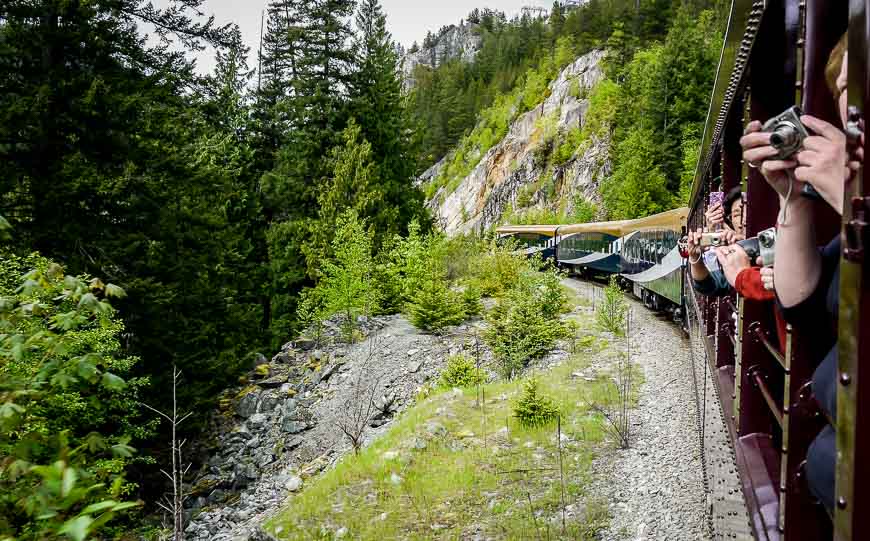 Through Cheakamus Canyon on the Rocky Mountaineer