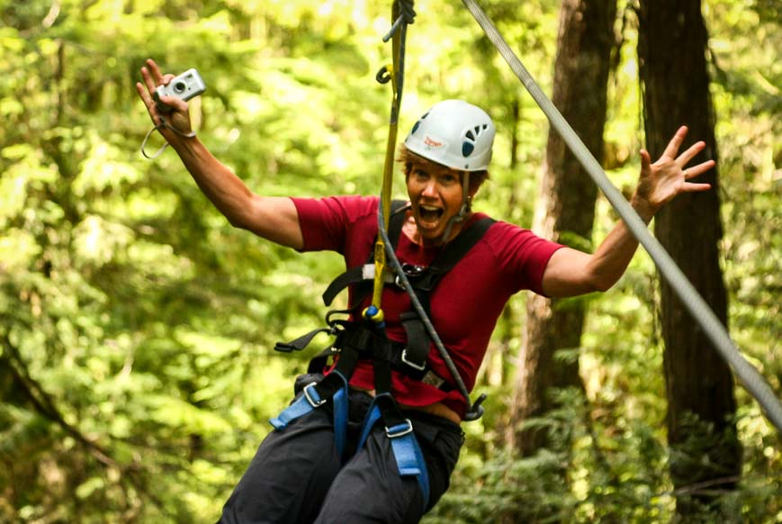 36 hours in Whistler is enough time to do the Whistler zipline