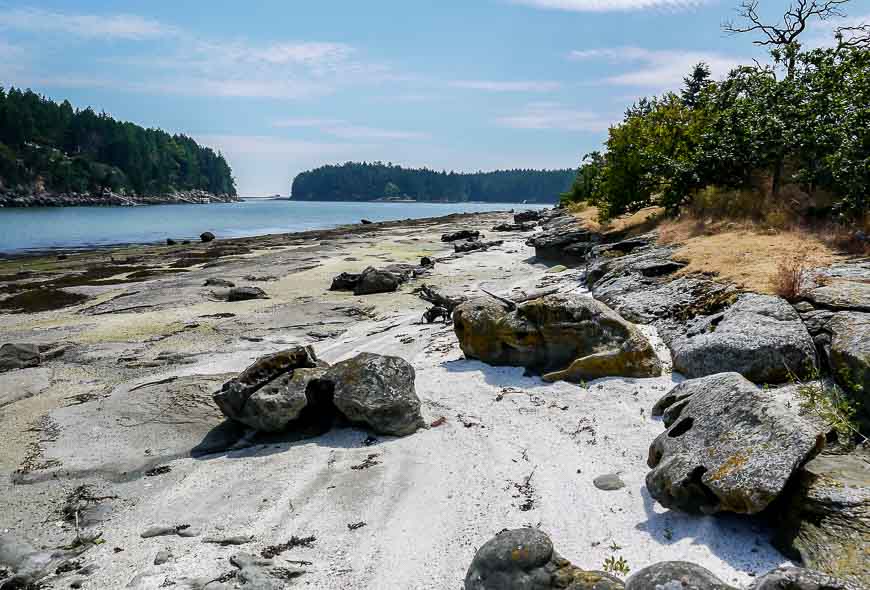 Our lunch spot - overlooking Gabriola Passage