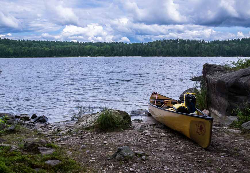 Hardcore adventure travel - and break time from canoeing in Quetico