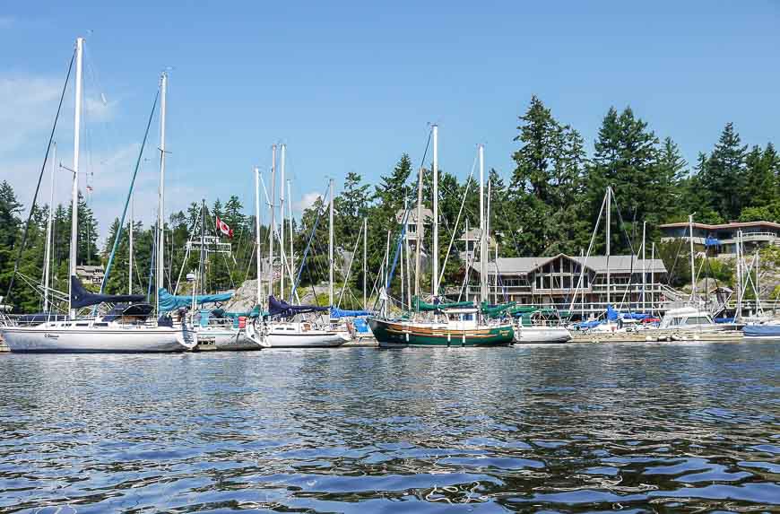 Put in beside the Eagle Harbour Yacht Club