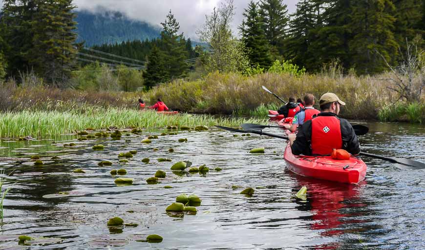 Kayaking is another alternative on the River of Golden Dreams