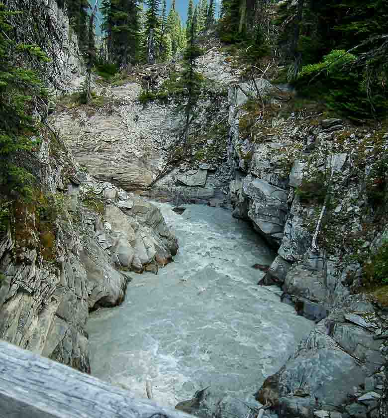 One of the silt-laden streams we crossed