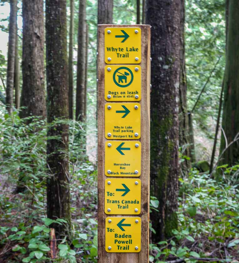 Good signage along the trail