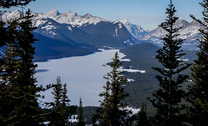 The view from Blueberry Hill accessed cross country skiing Peter Lougheed